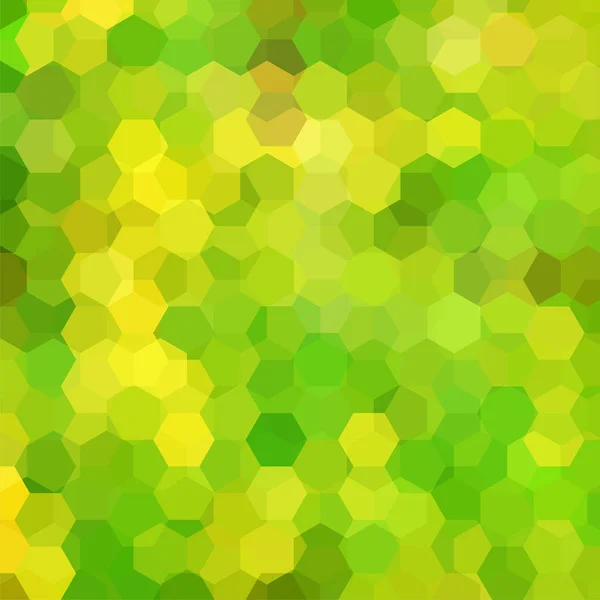 Bakgrund av geometriska former. Mosaik mönster. Vektor Eps 10. Vektorillustration. Gula, gröna färger. — Stock vektor