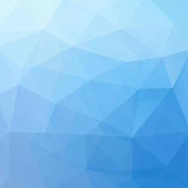 Soyut mavi mozaik arka plan. Üçgen geometrik arkaplan. Tasarım elemanları. Vektör illüstrasyonu