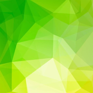 Poligonal vektör arka plan. Kullanılabilir kapak tasarımı, kitap tasarımı, Web sitesi arka plan. Vektör çizim. Yeşil, sarı renkler.