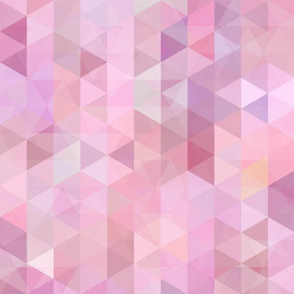 Background made of pastel pink triangles. Square composition with geometric shapes. Eps 10 — Stock Vector