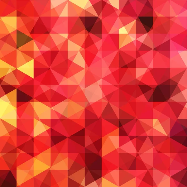 Fondo de formas geométricas rojas y naranjas. Fondo geométrico triangular abstracto. Patrón de mosaico. Vector EPS 10. Ilustración vectorial — Archivo Imágenes Vectoriales