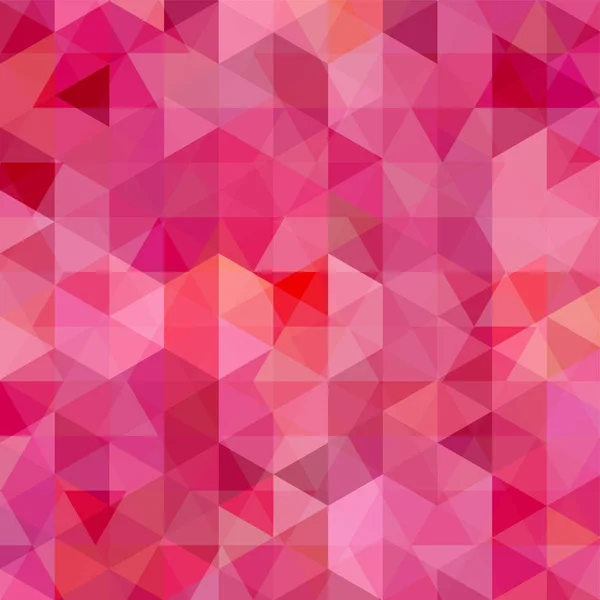 Fond abstrait composé de triangles roses. Conception géométrique pour les présentations professionnelles ou le flyer de bannière de modèle Web. Illustration vectorielle — Image vectorielle