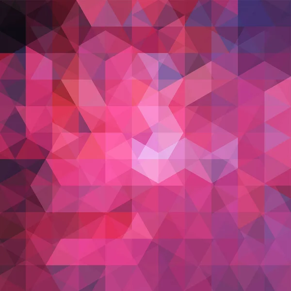 Astratto sfondo mosaico rosa. Sfondo geometrico triangolare. Elementi di design. Illustrazione vettoriale — Vettoriale Stock