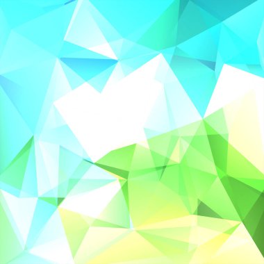 Soyut geometrik tarzı mavi, yeşil, beyaz arka plan. İş geçmişi vektör çizim