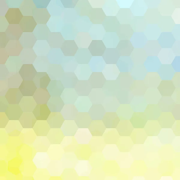 Fond abstrait composé de bleu pastel, hexagones jaunes. Conception géométrique pour les présentations professionnelles ou le flyer de bannière de modèle Web. Illustration vectorielle — Image vectorielle
