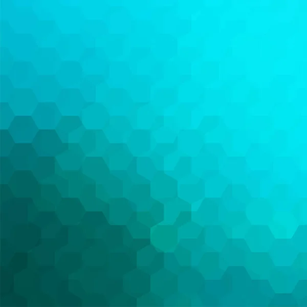 Абстрактний фон, що складається з блакитних гексагонів. Геометричний дизайн для бізнес-презентацій або банерів веб-шаблонів. Векторні ілюстрації — стоковий вектор