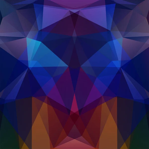 Estilo geométrico abstrato fundo escuro. Castanho, azul, roxo. Ilustração vetorial — Vetor de Stock