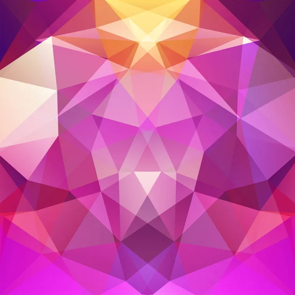 Abstrakt bakgrund bestående av rosa, lila trianglar. Geometriska design för företagspresentationer eller web mall för banner flyer. Vektorillustration — Stock vektor