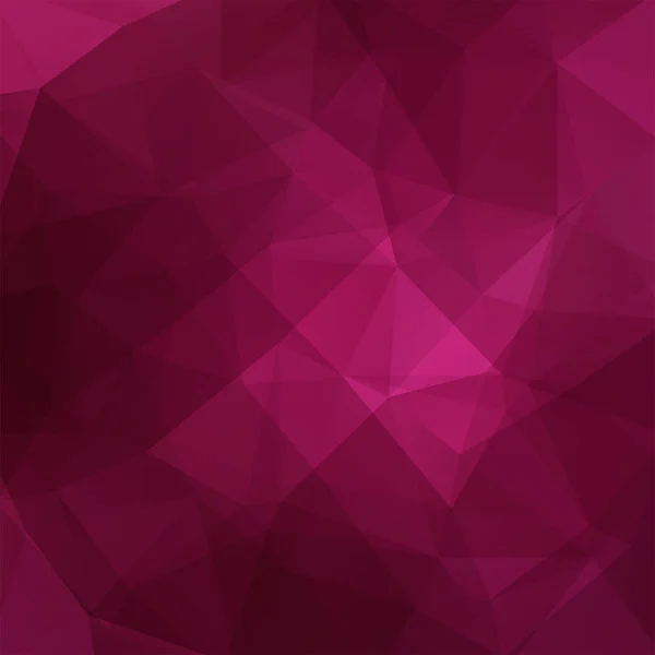Modello geometrico, triangoli poligonali sfondo vettoriale in rosa, toni viola. Modello illustrativo — Vettoriale Stock