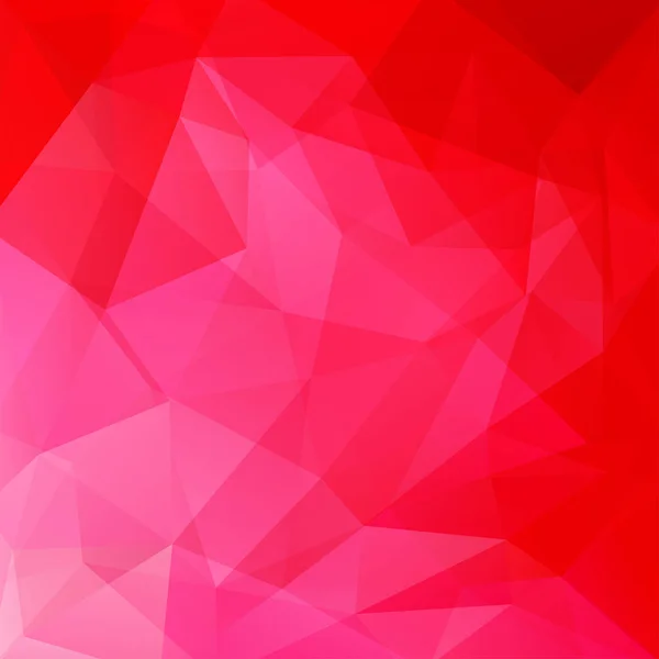 Abstracte achtergrond bestaande uit rode, roze driehoeken. Geometrische vormgeving voor zakelijke presentaties of websjabloon banner flyer. Vectorillustratie — Stockvector