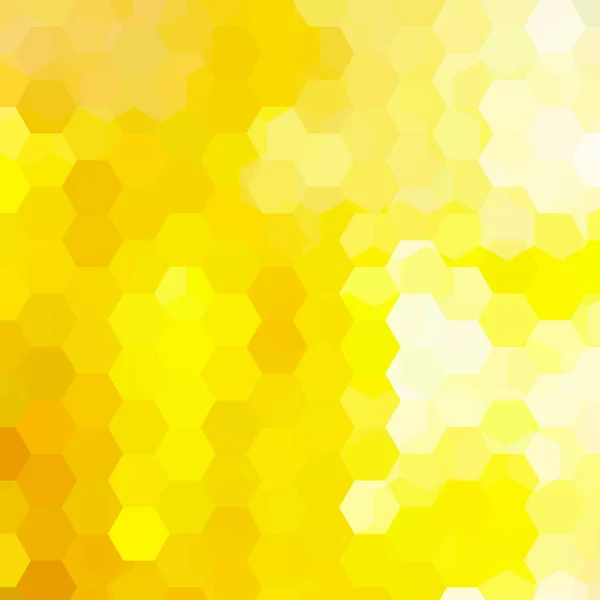 Abstrakter Hintergrund bestehend aus gelben Sechsecken. Geometrisches Design für Unternehmenspräsentationen oder Webvorlagen-Banner-Flyer. Vektorillustration — Stockvektor