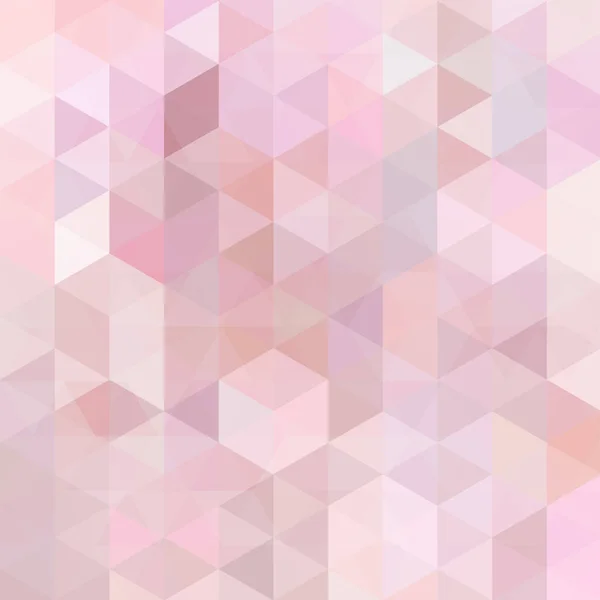 Abstrakta mosaik bakgrund. Triangel geometrisk bakgrund. Designelement. Vektorillustration. Pastell rosa färger — Stock vektor