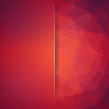 Soyut poligonal vektör arka plan. Geometrik vektör çizim. Yaratıcı tasarım şablonu. Soyut vektör arka plan tasarım kullanmak için. Kırmızı, turuncu, kahverengi renk.