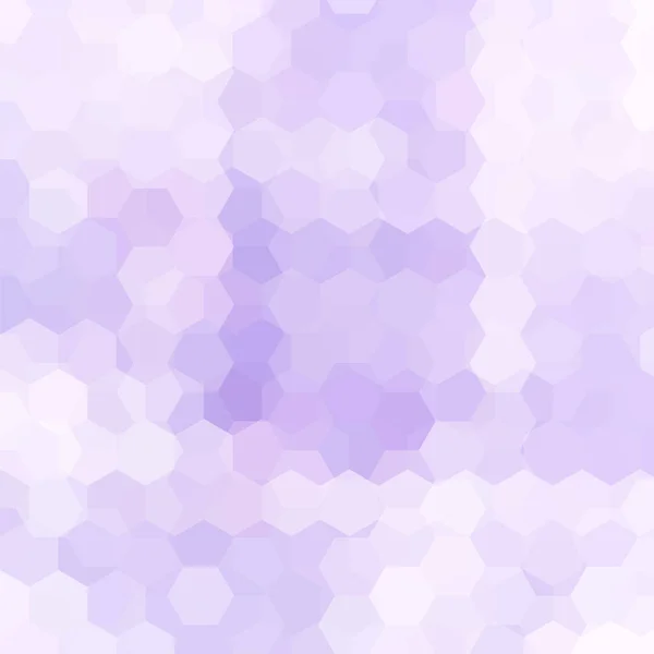 Vector background with pastel violet, white hexagons. Can be used in cover design, book design, website background. Vector illustration — Stock Vector
