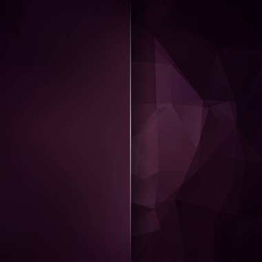 Soyut poligonal vektör arka plan. koyu kahverengi geometrik vektör çizim. Yaratıcı tasarım şablonu. Soyut vektör arka plan tasarım kullanmak için