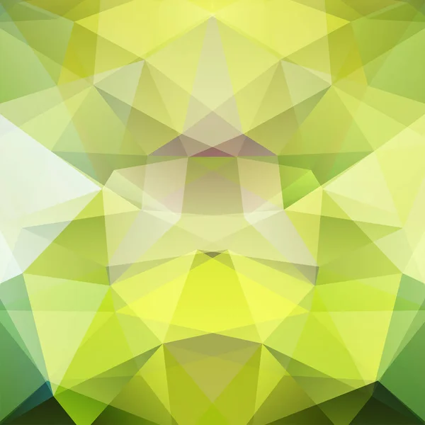 Fondo abstracto de mosaico. Fondo geométrico triangular. Elementos de diseño. Ilustración vectorial. Amarillo, colores verdes. — Vector de stock