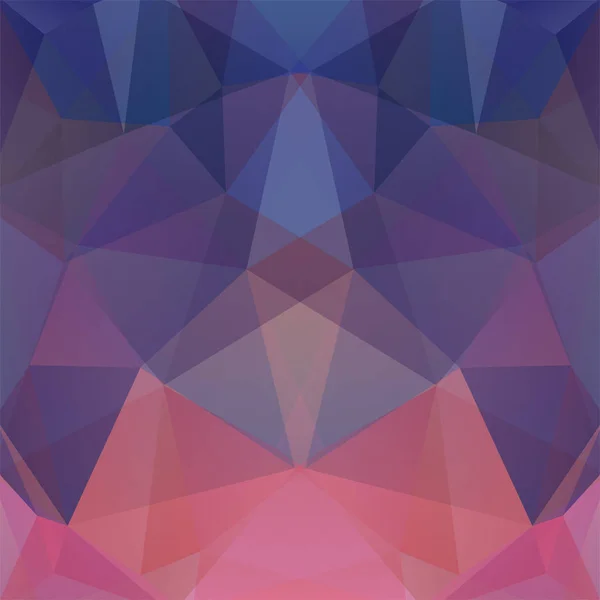 Fondo abstracto compuesto por triángulos púrpura, azul y rosa. Diseño geométrico para presentaciones de negocios o volante de banner de plantilla web. Ilustración vectorial — Archivo Imágenes Vectoriales