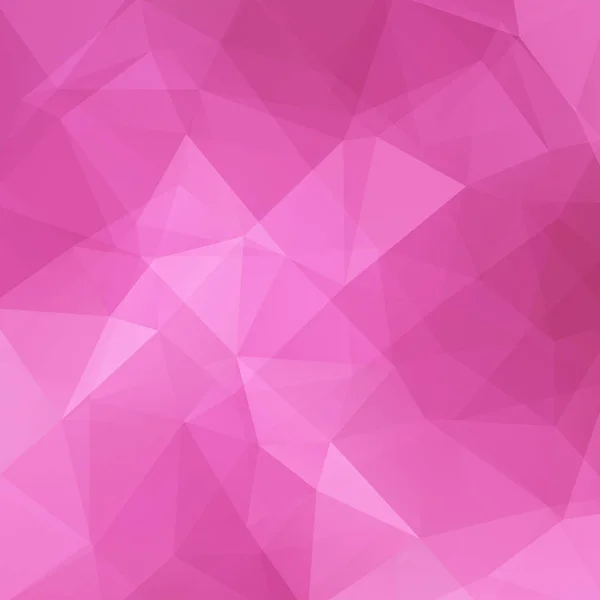 Geometrisches Muster, Polygon-Dreiecke Vektorhintergrund in rosa Tönen. Illustrationsmuster — Stockvektor