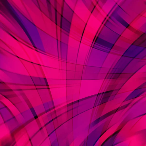Illustration vectorielle du fond abstrait violet avec des lignes courbes de lumière floue. Illustration géométrique vectorielle . — Image vectorielle