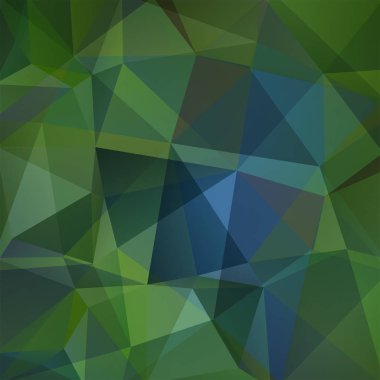Poligonal vektör arka plan. Kullanılabilir kapak tasarımı, kitap tasarımı, Web sitesi arka plan. Vektör çizim. Yeşil, mavi renklerini.