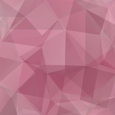 Arka plan kahverengi, pembe üçgen yaptı. Geometrik şekiller ile kare kompozisyon. EPS 10