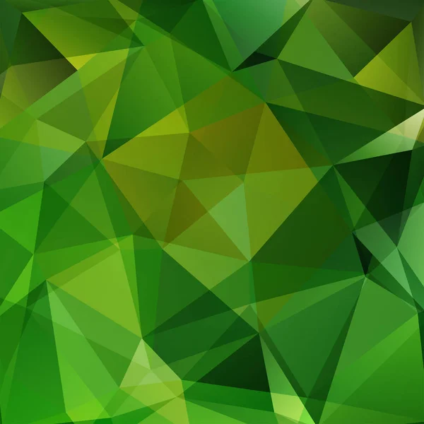 モザイクの背景を抽象化します。緑の三角形の幾何学的な背景。デザイン要素です。ベクトル図 — ストックベクタ