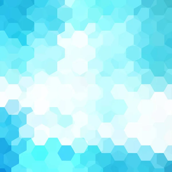 Abstract hexagons vector background. Blue geometric vector illustration. Creative design template. — Stock Vector