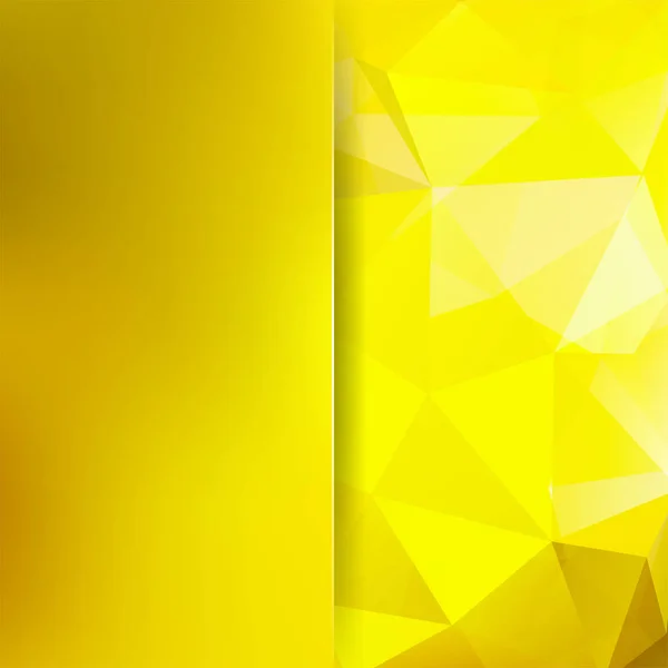 Fondo abstracto formado por triángulos amarillos. Diseño geométrico para presentaciones de negocios o volante de banner de plantilla web. Ilustración vectorial — Vector de stock
