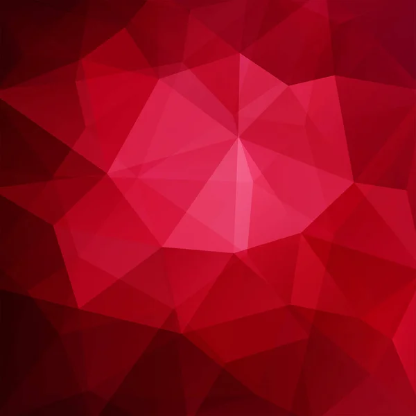 Hintergrund aus roten Dreiecken. quadratische Komposition mit geometrischen Formen. Folge 10 — Stockvektor