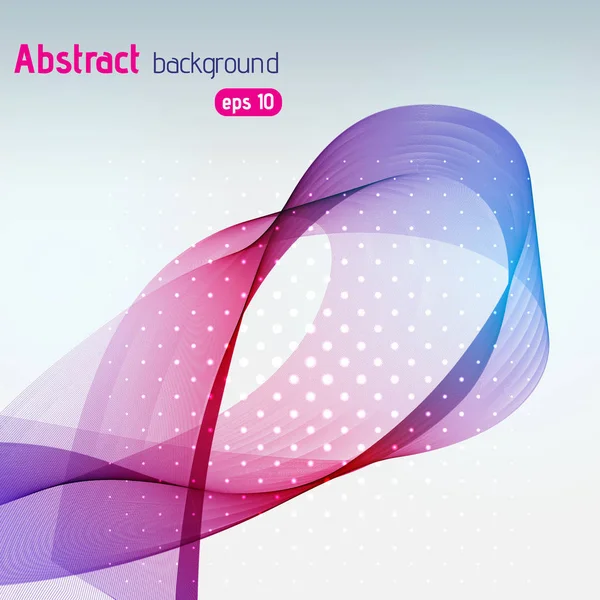 Abstract vector golven. Roze, blauw, paarse lijnen. Vectorillustratie — Stockvector