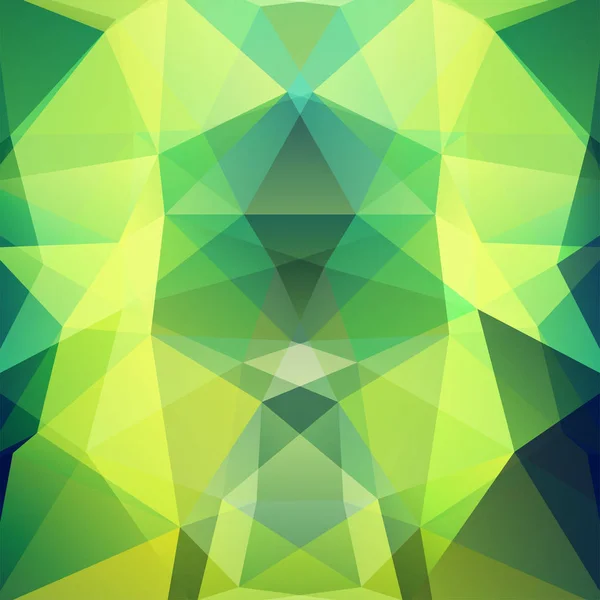 Latar belakang vektor poligonal abstrak. Ilustrasi vektor Geometrik. Templat desain kreatif. Kuning, warna hijau . - Stok Vektor