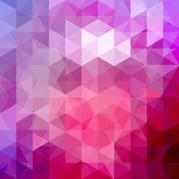Modèle géométrique, fond vectoriel triangles dans les tons rose, rouge, violet. Schéma d'illustration — Image vectorielle