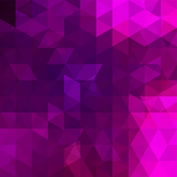 Abstract mosaic background. Triangle geometric background. Design elements. Vector illustration. Pink, purple colors. — Stock Vector