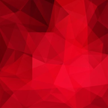 Geometrik şekillerin arka planı. Kırmızı mozaik desen. Vektör EPS 10. Vektör illüstrasyonu