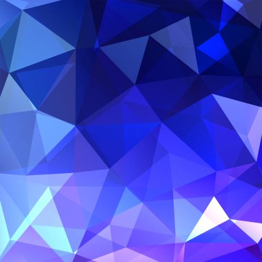 Soyut mavi mozaik arka plan. Üçgen geometrik arkaplan. Tasarım elemanları. Vektör illüstrasyonu