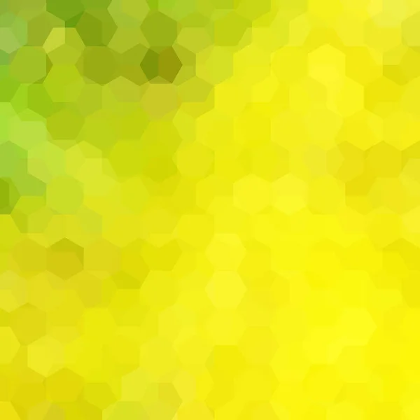 Achtergrond van geometrische vormen. Gele, groene mozaïek patroon. Vector Eps 10. Vectorillustratie — Stockvector