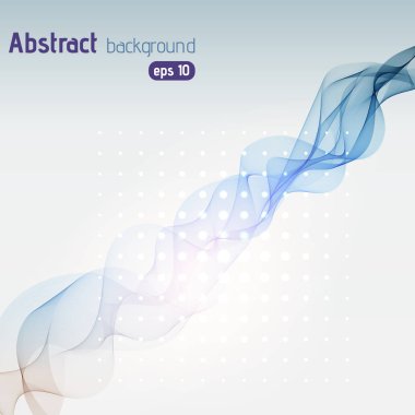 Arka plan dalgalar ile. Mavi, pembe, bej renkli çizgiler, vektör çizim.