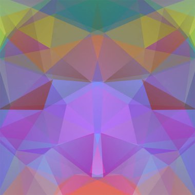 Geometrik şekiller arka plan. Renkli mozaik desen. Vektör Eps 10. Vektör çizim. Pembe, mavi, kahverengi renk.