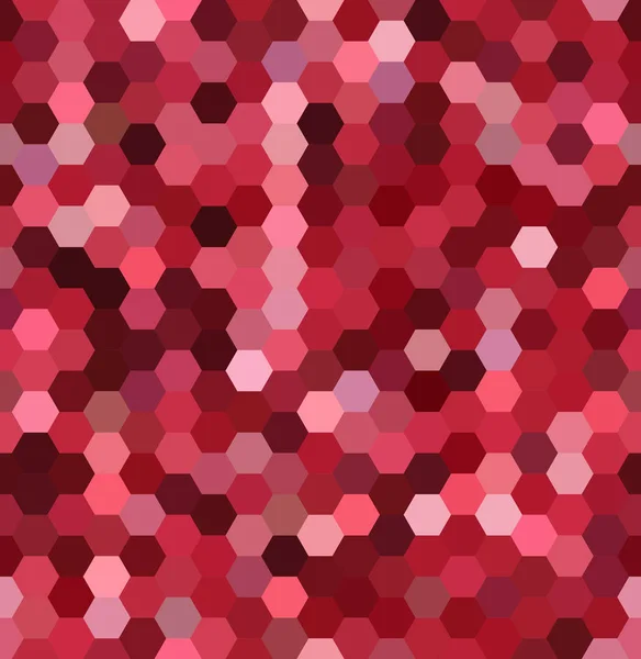 Fundo sem costura abstrato consistindo de hexágonos vermelhos. Design geométrico para apresentações de negócios ou panfleto de banner de modelo web. Ilustração vetorial — Vetor de Stock