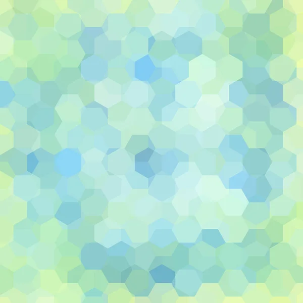Геометричний візерунок, векторний фон з гексагонами в світло-зелених, синіх тонах. Візерунок ілюстрації — стоковий вектор
