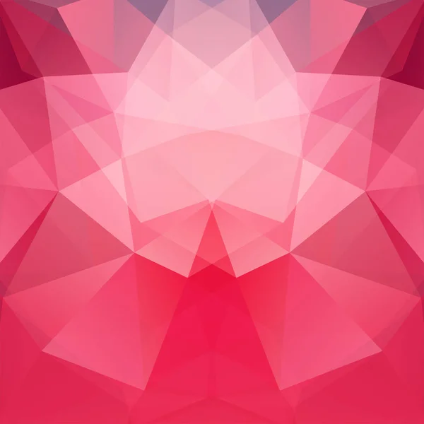 Modèle géométrique, fond vectoriel triangles polygonaux dans des tons rouges et roses. Schéma d'illustration — Image vectorielle