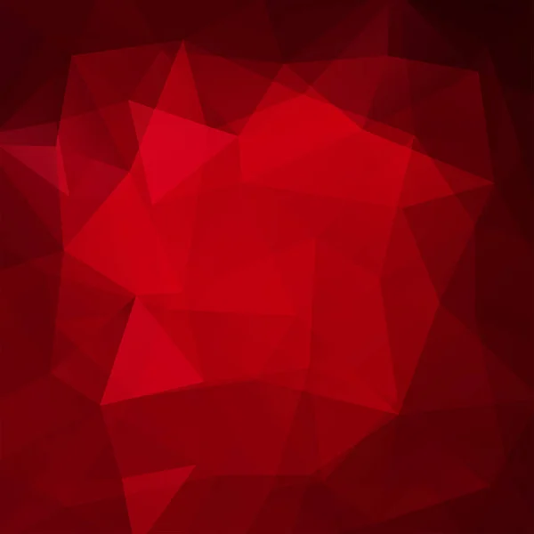 Fondo hecho de triángulos rojos. Composición cuadrada con formas geométricas. Eps 10 — Vector de stock