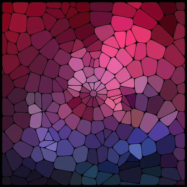 Abstraktní barevné mozaiky vzor. Abstraktní pozadí skládající se z prvků různých obrazců uspořádaných ve stylu mozaiky. Vektorové ilustrace. Růžové, červené, modré, fialové barvy. — Stockový vektor
