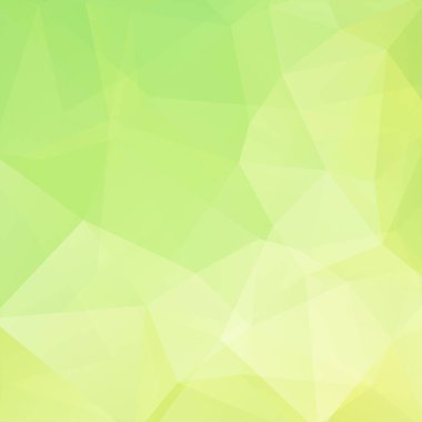 Yeşil, sarı üçgen oluşan arka plan. İş sunumları veya web şablonu afiş afiş için geometrik tasarım. Vektör çizim