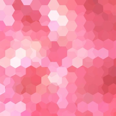 Geometrik desen vektör arka plan ile altıgenler pembe tonlarında. İllüstrasyon model