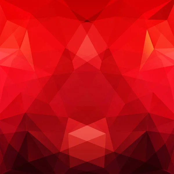 Modèle géométrique, fond vectoriel triangles polygonaux dans les tons rouges. Schéma d'illustration — Image vectorielle