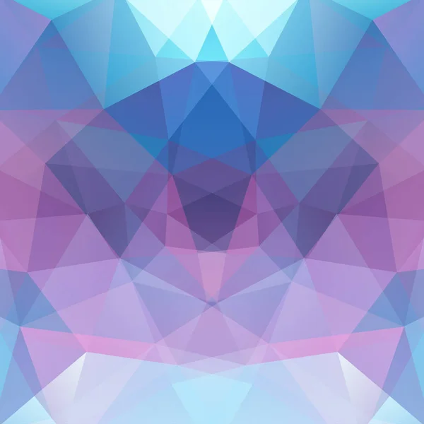 Geometriska mönster, polygon trianglar vektor bakgrund i rosa, lila, blå, vita toner. Illustration mönster — Stock vektor
