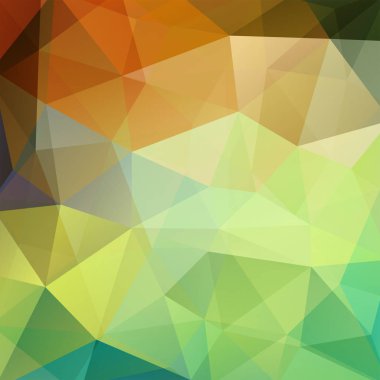 Soyut geometrik stil yeşil arkaplan. Vektör illüstrasyonu