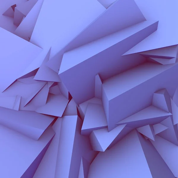 Abstrakt 3d baggrund med violette polygonale trekanter . - Stock-foto