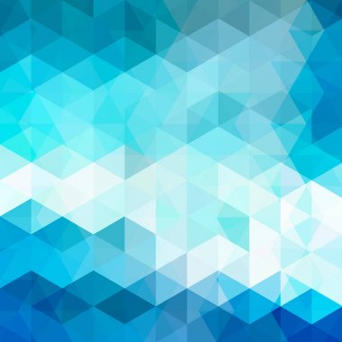 Soyut geometrik tarzı mavi arka plan. Vektör çizim